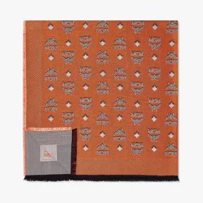 MCM 双色提花经典花纹围巾 MEFBAMM01O9001