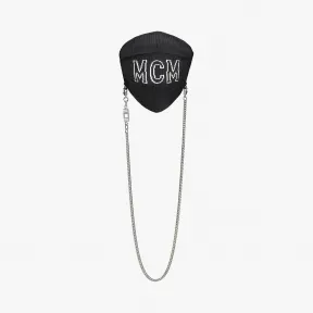 MCM Logo链条针织口罩 MEZBSMM07BK001