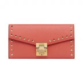 MCM Patricia 铆钉轮廓皮革斜挎钱包 MYL8APA40PW001