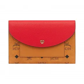 MCM Flap Wallet with Pouch in Visetos Leather Block MYL8AVI14RU0