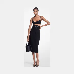 迈克高仕/Michael Kors 弹力卵石绉纱铅笔裙 108AKU504-0001