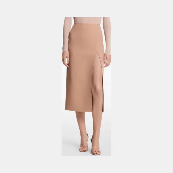 迈克高仕/Michael Kors 双面羊毛开衩铅笔裙 120DKU507-0266
