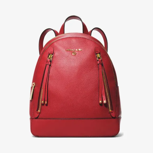 迈克高仕/Michael Kors Brooklyn 中号荔枝纹皮革背包 30H1GBNB2L-0618