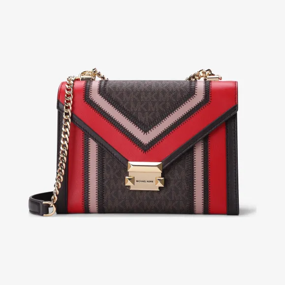 迈克高仕/Michael Kors Whitney 大号拼接单肩包 30H8GWHL3B268