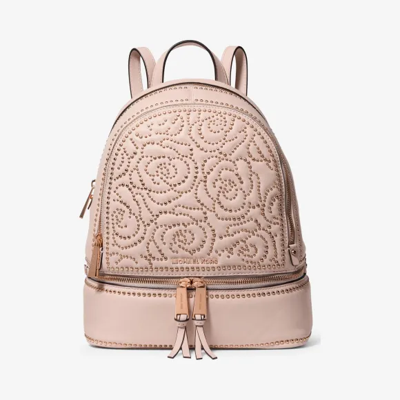 迈克高仕/Michael Kors Rhea Zip 中号皮质双肩包 30H8TEZB2O187