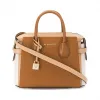 迈克高仕/Michael Kors 啡色/米白色 皮革 女士 手提包 30S9GS9L3L211
