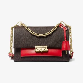 迈克高仕/Michael Kors 女士 Cece 中号老花拼色单肩包 30T9G0EL2B268