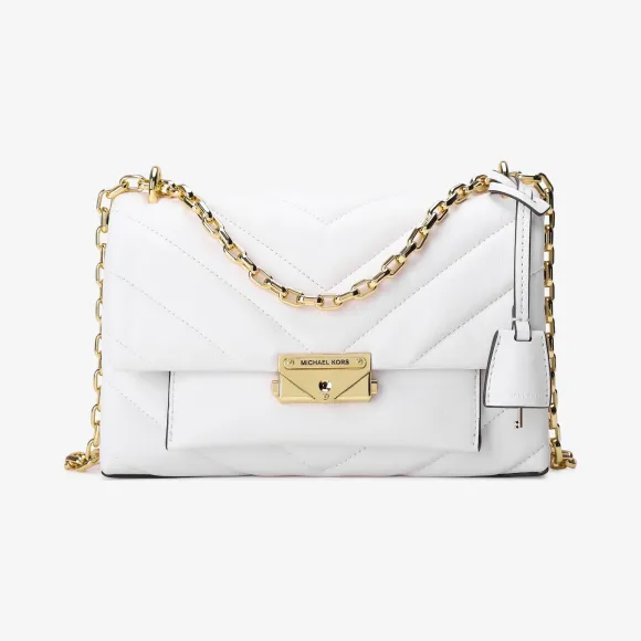迈克高仕/Michael Kors 女士 Cece 中号绗缝皮质单肩包 30T9G0EL8L085