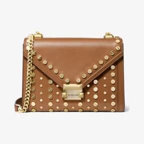 迈克高仕/Michael Kors Whitney 大号铆钉皮质单肩包 30T9GWHL9L203