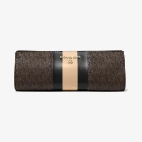 迈克高仕/Michael Kors 小号徽标条纹笔袋 32H1GTMN5B-3199