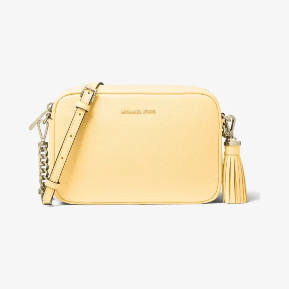 迈克高仕/Michael Kors Ginny 中号荔枝纹皮革斜挎包 32T8TF5M2L-0743