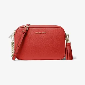 迈克高仕/Michael Kors Ginny 中号荔枝纹皮革斜挎包 32T8TF5M2L-0817