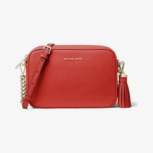 迈克高仕/Michael Kors Ginny 中号荔枝纹皮革斜挎包 32T8TF5M2L-0817