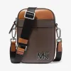迈克高仕/Michael Kors Hudson 拼色皮革智能手机斜挎包 33H1LHDC1L-0200