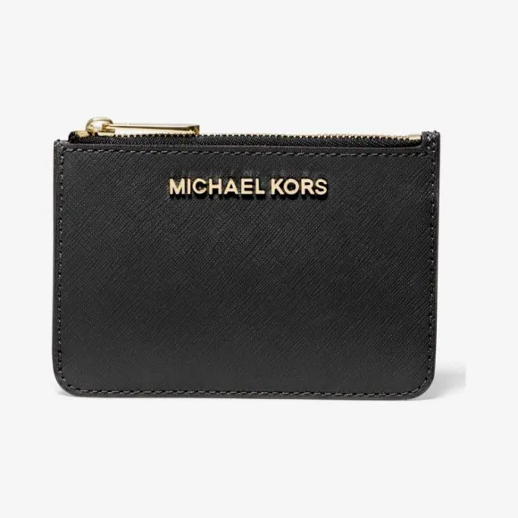 迈克高仕/Michael Kors Jet Set Travel 小号 Saffiano 皮革零钱包 35F7GTVU1L-0001
