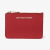 迈克高仕/Michael Kors  深红色 Jet Set Travel 小号零钱包