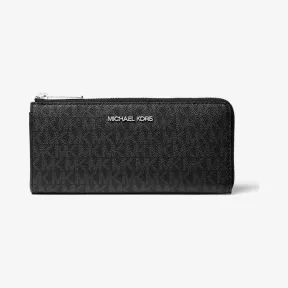 迈克高仕/Michael Kors Jet Set Travel 大号徽标四分之一拉链钱包 35F8STVZ3B-0001
