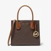 迈克高仕/Michael Kors Mercer 中号徽标和皮革手风琴斜挎包 35S1GM9M2B-0200