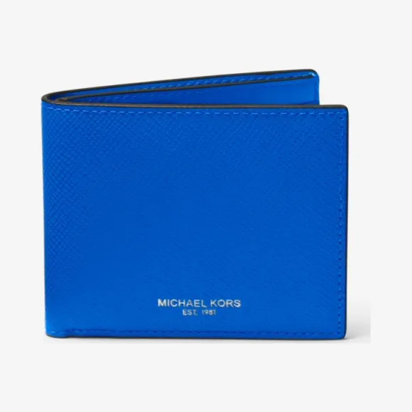 迈克高仕/Michael Kors Harrison Crossgrain 皮革修身双折钱包 39F5LHRF5L-1070
