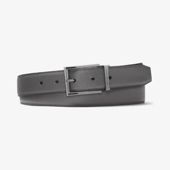 迈克高仕/Michael Kors 十字纹双面皮质腰带 39S6TBLY8T078