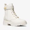 迈克高仕/Michael Kors Stark 徽标和皮革战斗靴 40F1SRFE7L-0141