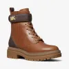 迈克高仕/Michael Kors Stark 徽标和皮革战斗靴 40F1SRFE7L-0230