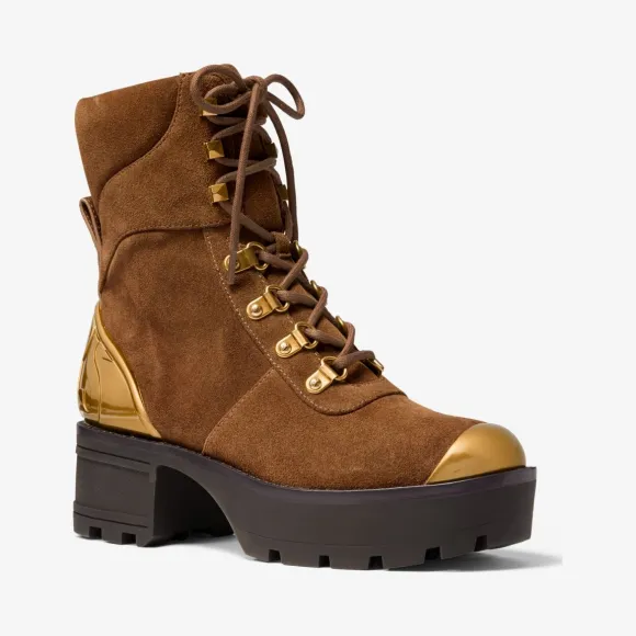 迈克高仕/Michael Kors Khloe 绒面革靴子 40F9KLFE5S-0246