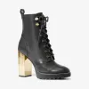 迈克高仕/Michael Kors Porter 皮革系带靴 40R2POHE6L-0001