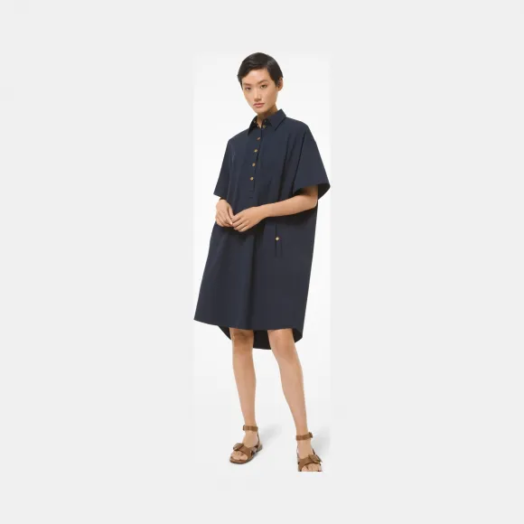 迈克高仕/Michael Kors 有机弹力棉府绸衬衫裙 418AKS026-0436