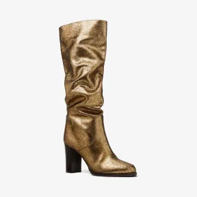 迈克高仕/Michael Kors Lucienne 金属色绒面革靴子 46F9LUHB5M-0710