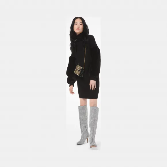 迈克高仕/Michael Kors 女士 毛绒设计长款卫衣裙 MF98Z9RCSN001