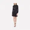 迈克高仕/Michael Kors 女士 缎面拼接设计衬衫裙 MF98ZCHCFB001