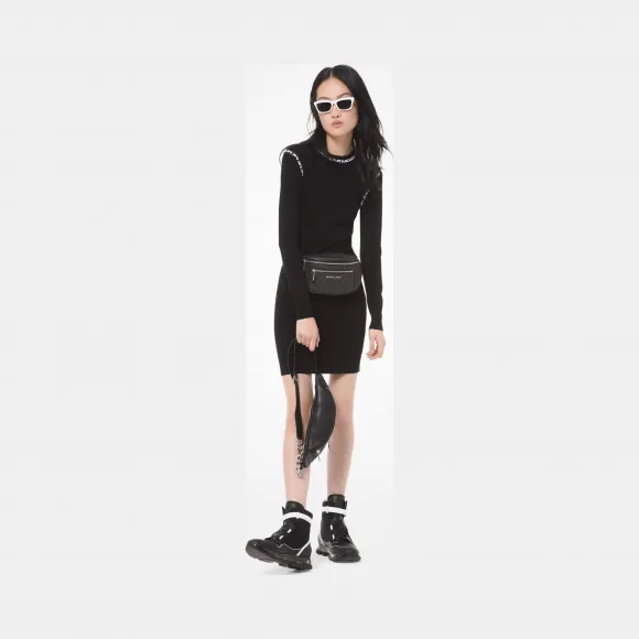 迈克高仕/Michael Kors 女士 圆领长袖针织裙 MF98ZGABVC001