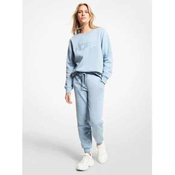 迈克高仕/Michael Kors 抽绳有机棉混纺慢跑裤 MS1301O23G-0407