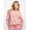 迈克高仕/Michael Kors 徽标有机棉混纺运动衫 MS2501I38G-1007
