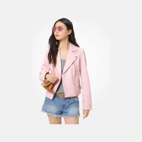 迈克高仕/Michael Kors 经典皮质机车夹克 MS92HZL2A3657