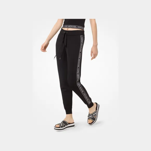 迈克高仕/Michael Kors 徽标胶带粘胶纤维慢跑裤 MS93H495ZW-0018