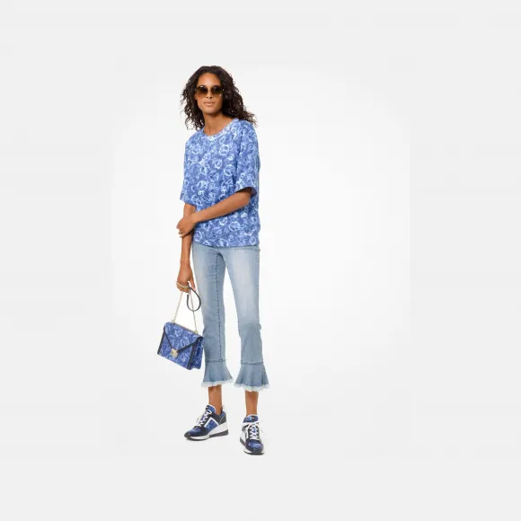 迈克高仕/Michael Kors 印花中袖圆领上衣 MS95M60AYK967
