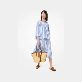 迈克高仕/Michael Kors 条纹棉纱层叠裙 MU07F3HEVW-1334