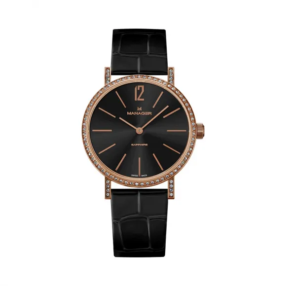 曼尼爵/Manager 316L 精钢 石英机芯 MAN-PA-01-RL