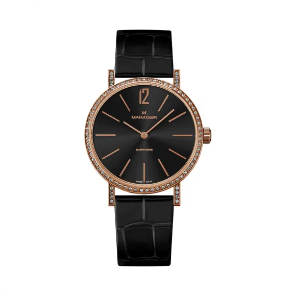 曼尼爵/Manager 316L 精钢 石英机芯 MAN-PA-02-RL