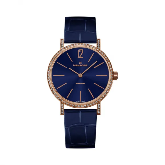 曼尼爵/Manager 316L 精钢 石英机芯 MAN-PA-08-RL