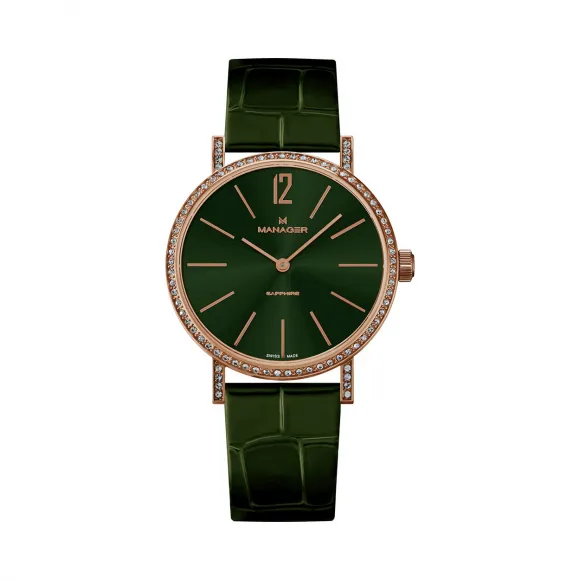 曼尼爵/Manager 316L 精钢 石英机芯 MAN-PA-09-RL