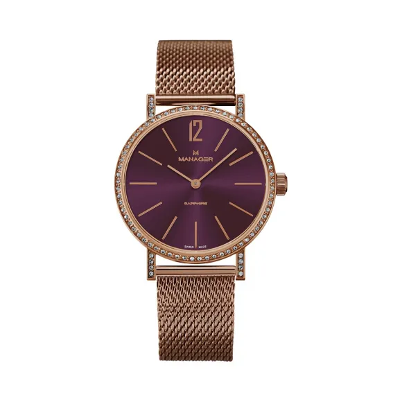 曼尼爵/Manager 316L 精钢 石英机芯 MAN-PA-13-RT