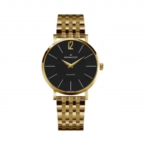 曼尼爵/Manager 316L 精钢 石英机芯 MAN-PS-04-GM