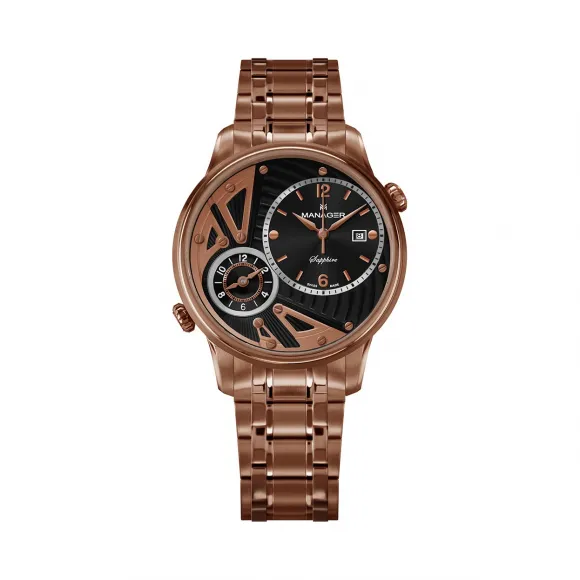 曼尼爵/Manager 316L 精钢 石英机芯 MAN-TR-05-RM