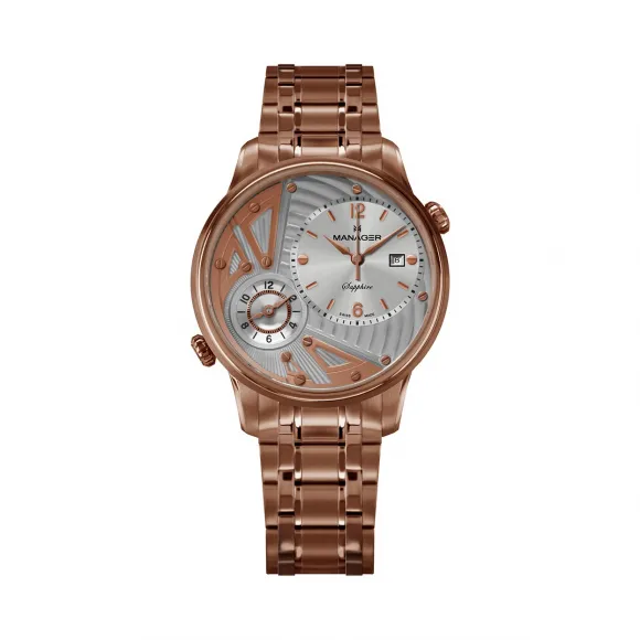 曼尼爵/Manager 316L 精钢 石英机芯 MAN-TR-08-RM