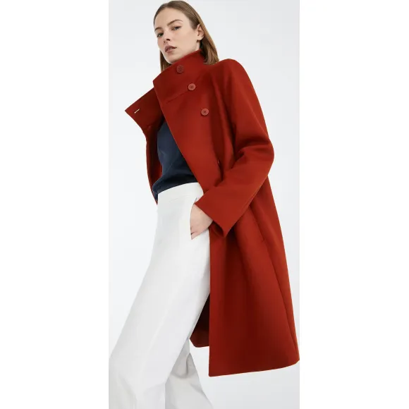 麦丝玛拉/Max Mara 铁锈色 大衣 1011259106011