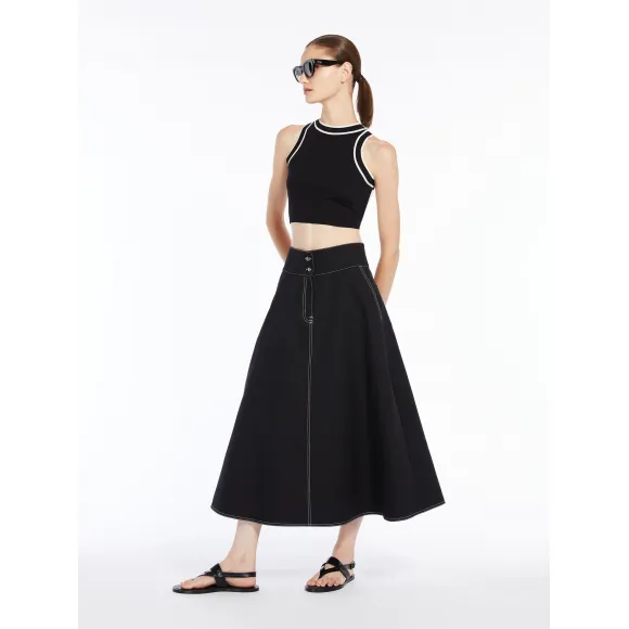 麦丝玛拉/Max Mara [Yamato] 棉麻喇叭裙 1101014206002