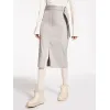 麦丝玛拉/Max Mara 浅灰色 管裙 1106016306002